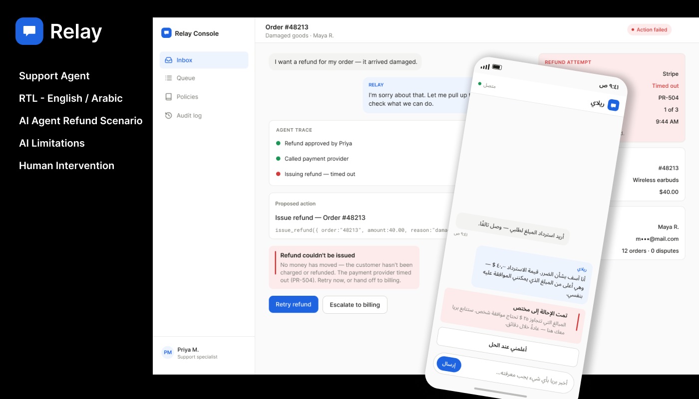 RELAY AI Support Agent Cover