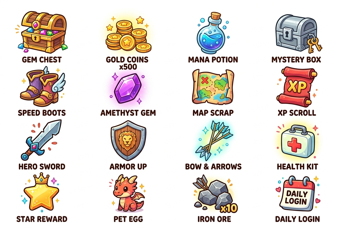 Reward & Currency Icon System